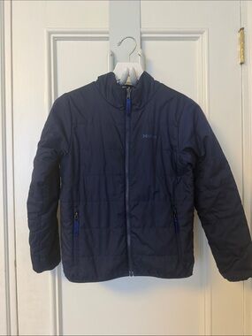 Marmot Kids Navy Blue Puffer Jacket